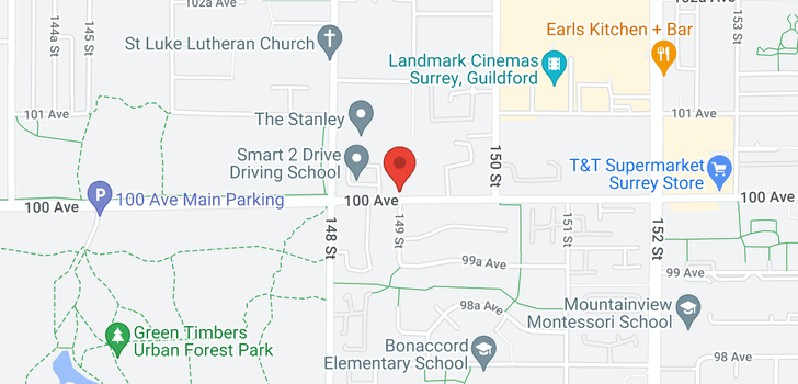 map of 408 14885 100 AVENUE